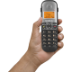 Telefone sem fio digital com dois ramais adicionais - TS 5123