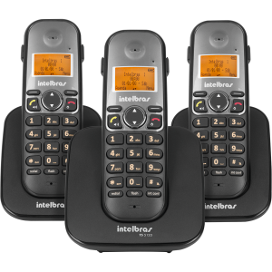 Telefone sem fio digital com dois ramais adicionais - TS 5123
