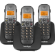 Telefone sem fio digital com dois ramais adicionais - TS 5123