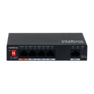 Switch 5 portas Fast Ethernet com 4 portas PoE+ - SF 500 Hi-PoE