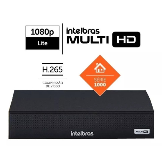 Kit Cftv 2 Câmeras Intelbras 1120 Dome E Dvr 4 Canais C/ Hd