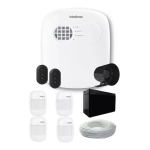 Kit Alarme Residencial Comercial Intelbras 4 Sensores Ivp