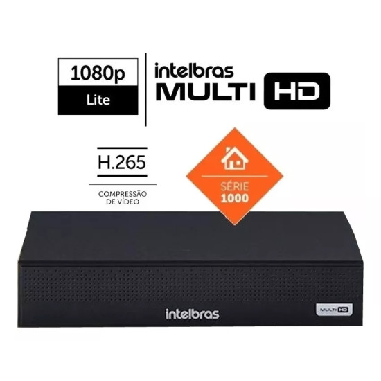 Kit Cftv 6 Câmeras Multi Hd Dvr 8 Canais Intelbras 1108