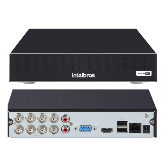 Kit 8 Câmeras Intelbras Multi Hd 1120b E Dvr 8 Canais Com Hd