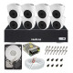 Kit Cftv 8 Câmeras Dome Intelbras 1mp Hd Dvr Mhdx 1008