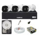 Kit Cftv 3 Câmeras Multi Hd 720p 1mp Dvr Intelbras Mhdx 1104